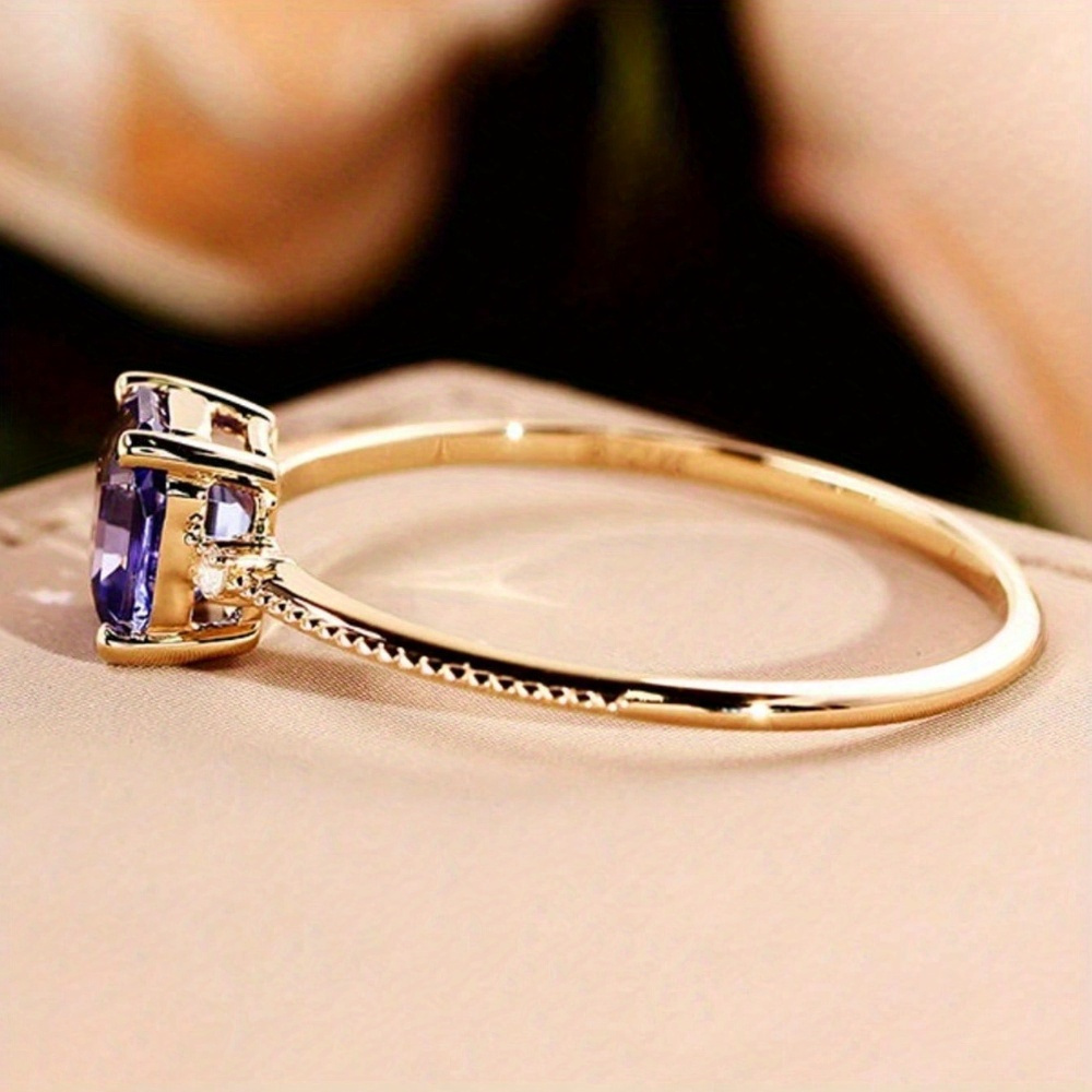 Copper Ring with Zirconia for Daily & Wedding Wear